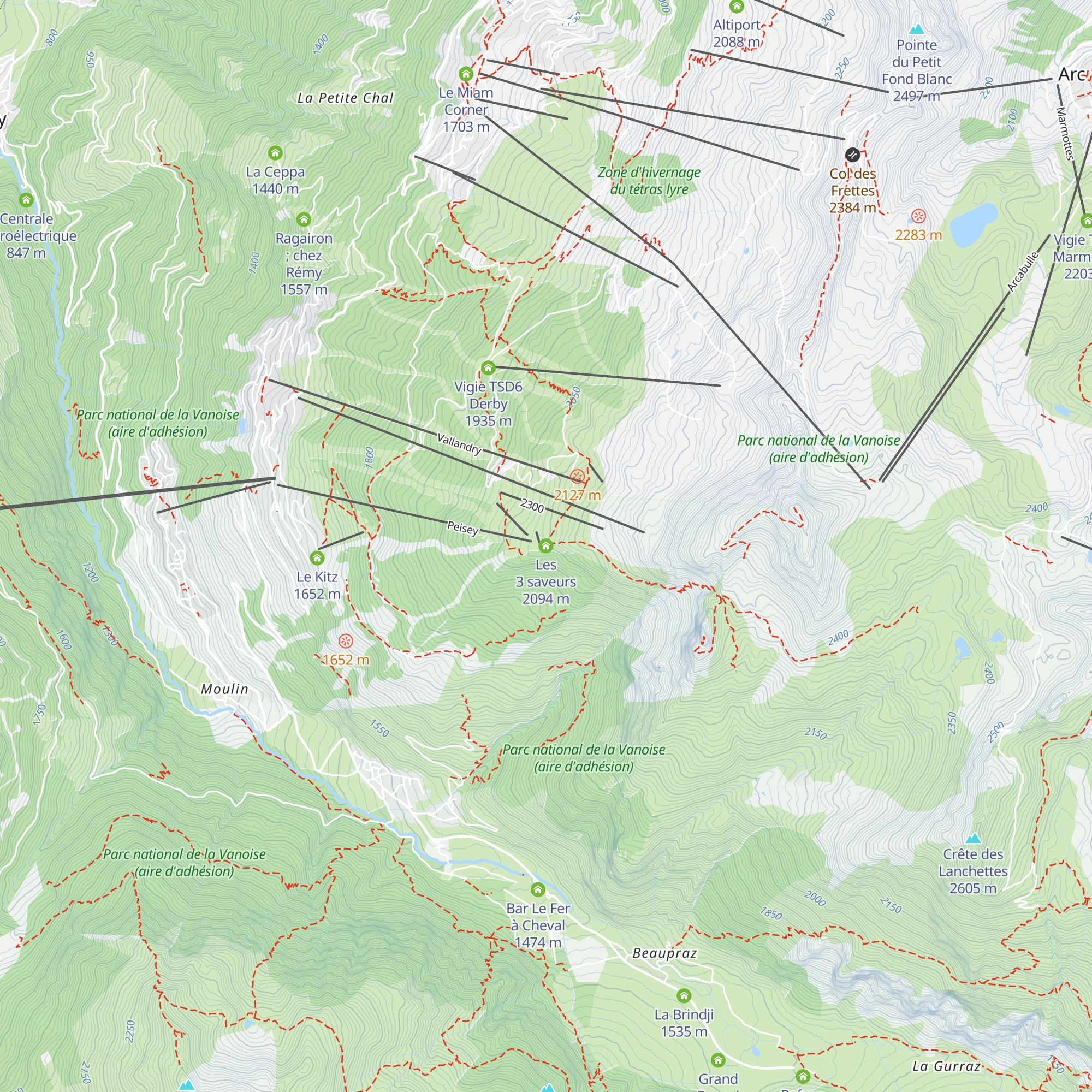 Les 3 saveurs map