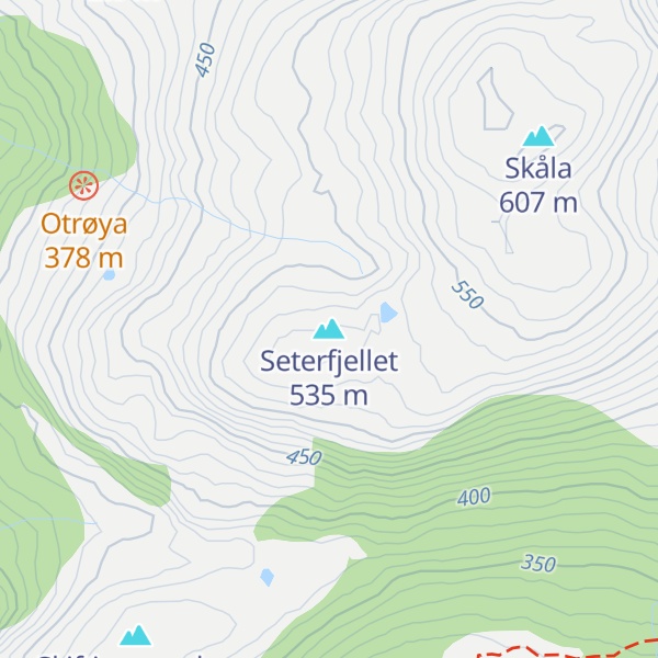 Map of Seterfjellet