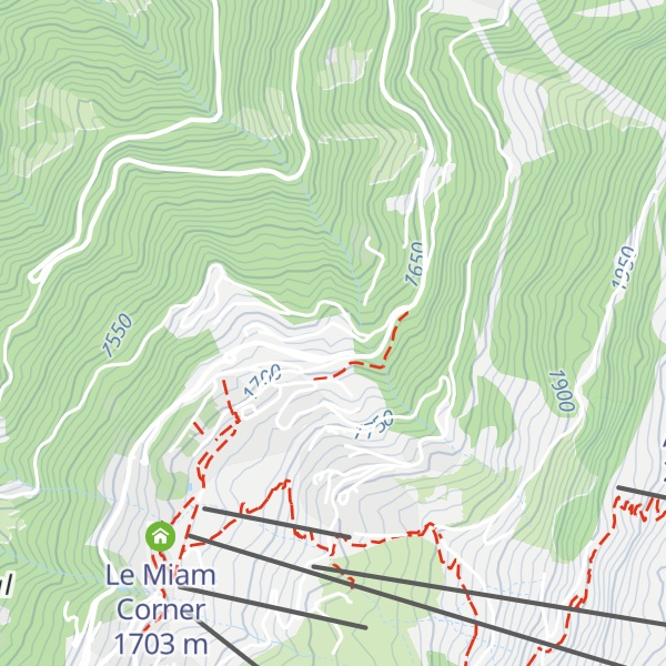 Map of Centre routier départemental Arc 1800