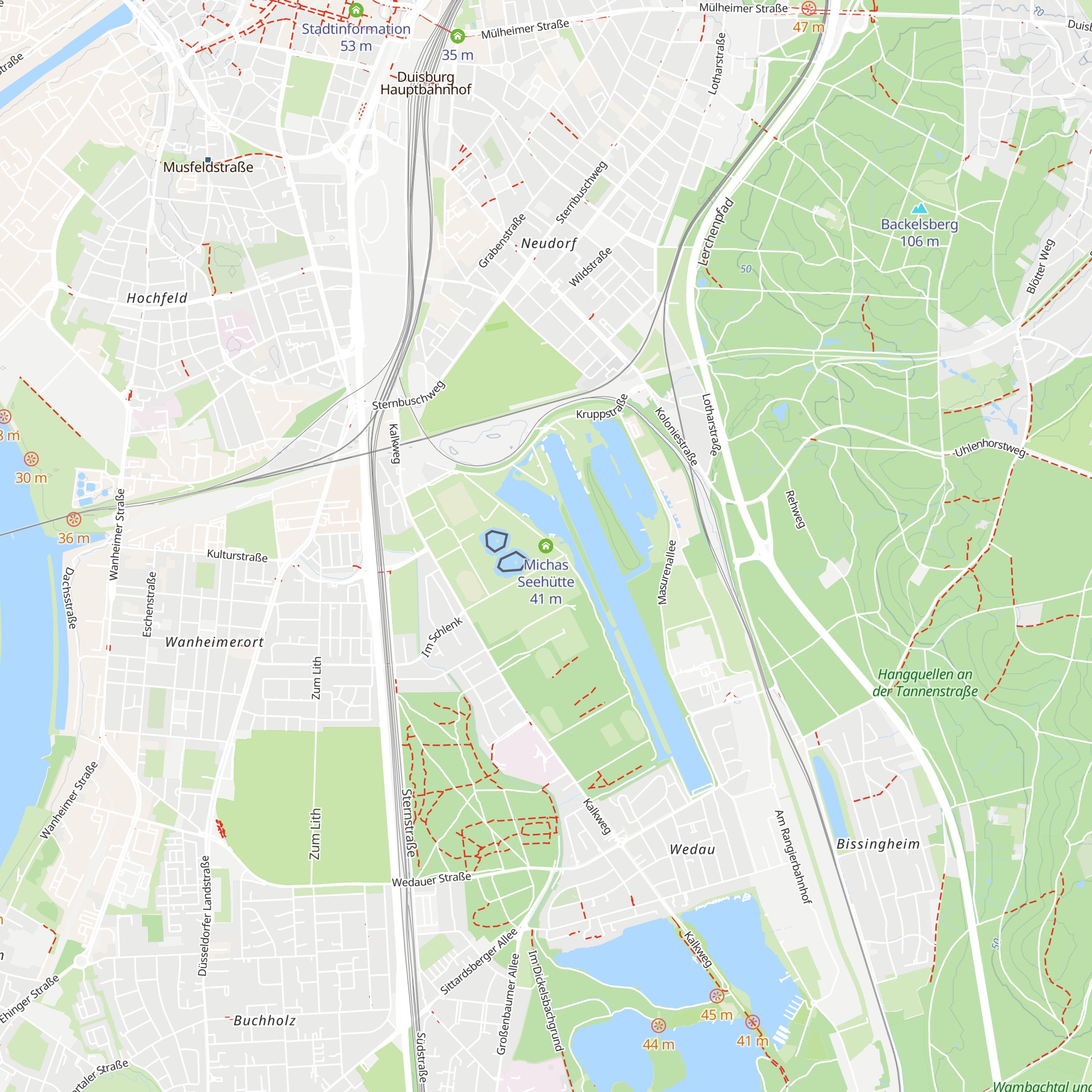 Michas Seehütte map