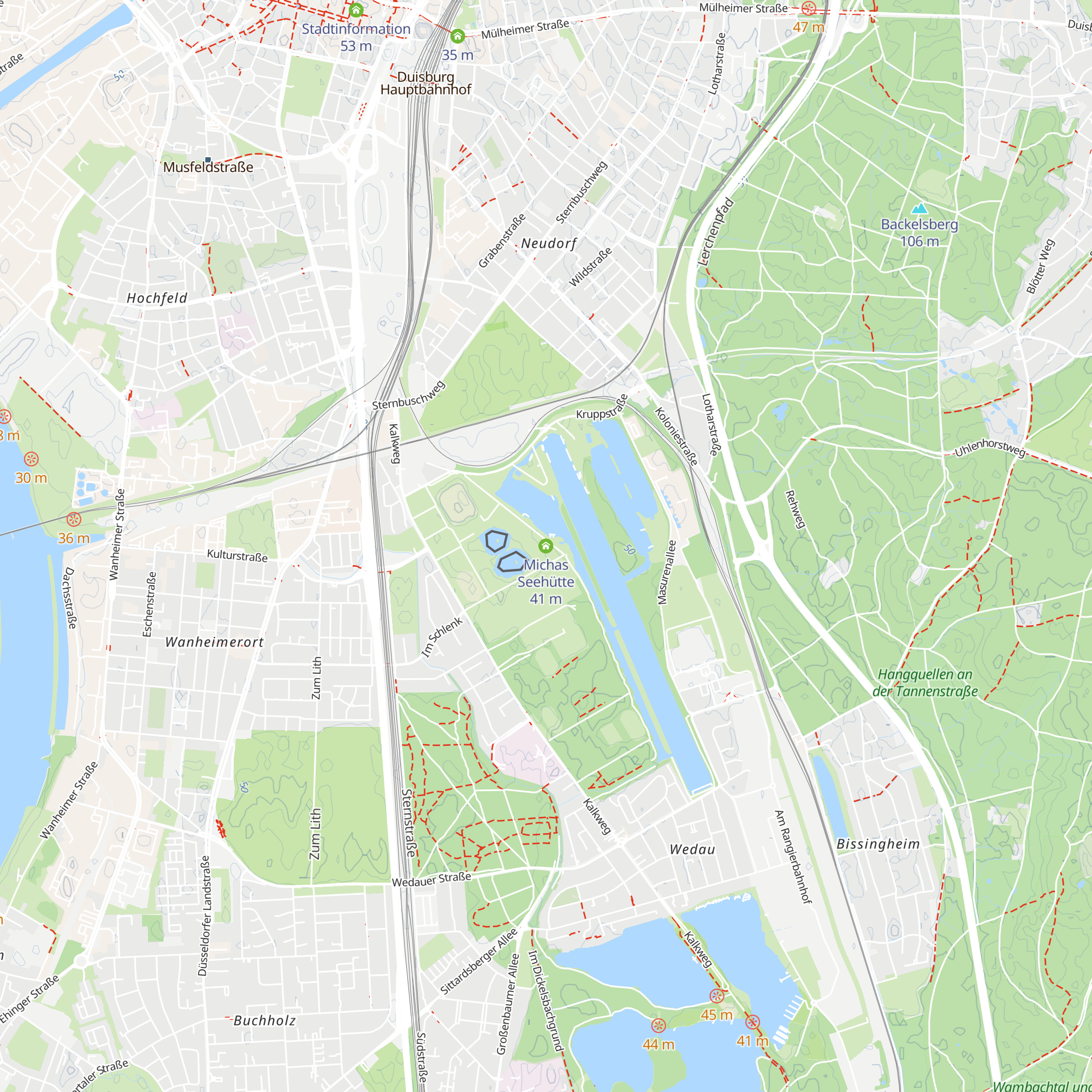 Michas Seehütte map