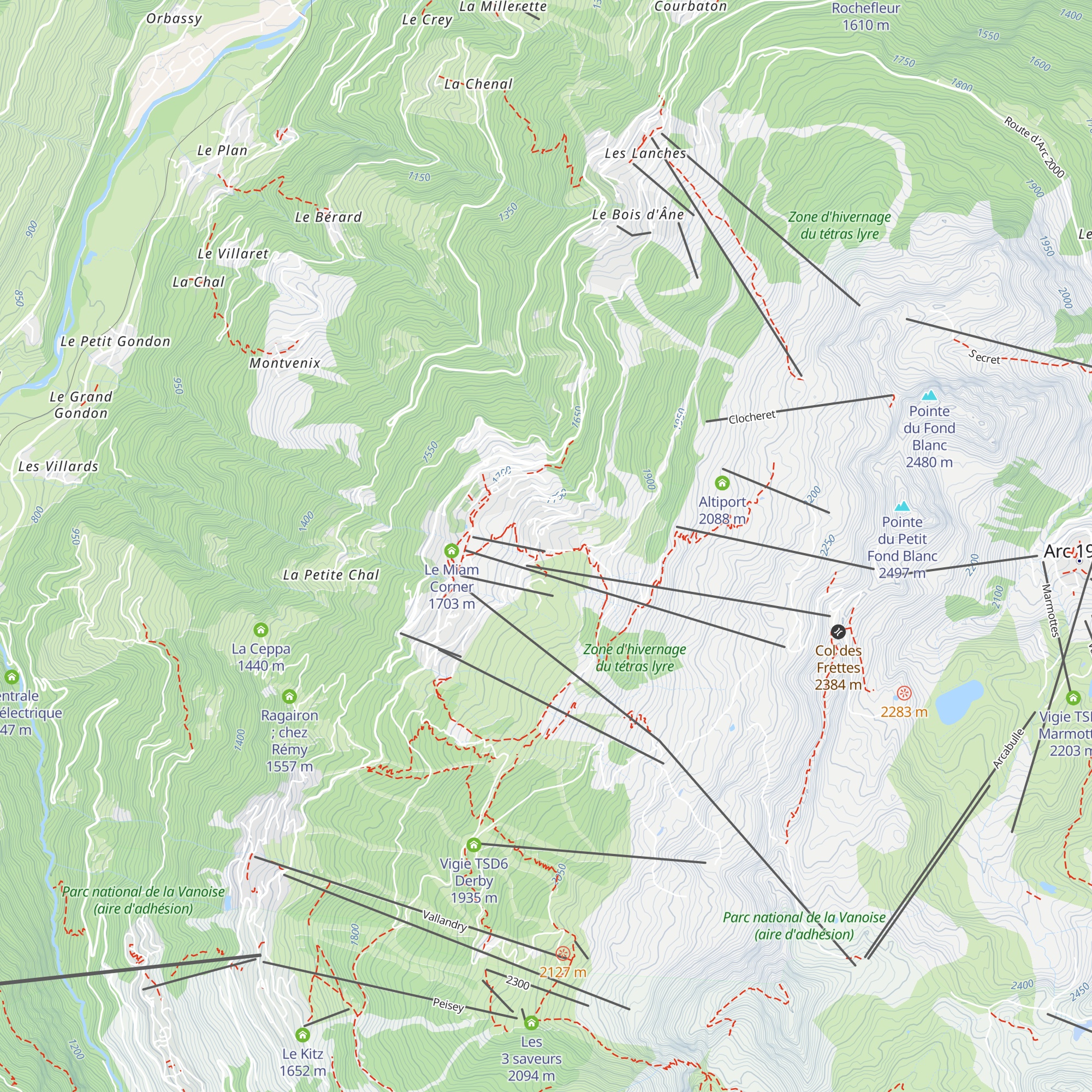 Voga Goga map