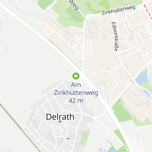 Map of Am Zinkhüttenweg