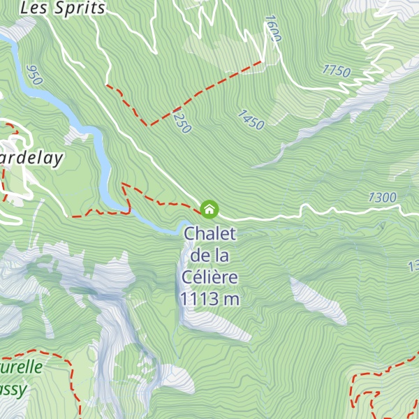 Map of Chalet de la Célière