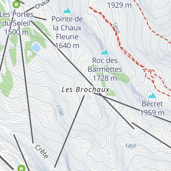 Map of Refuge de l'Abricotine