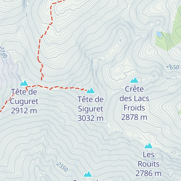 Map of Tête de Siguret