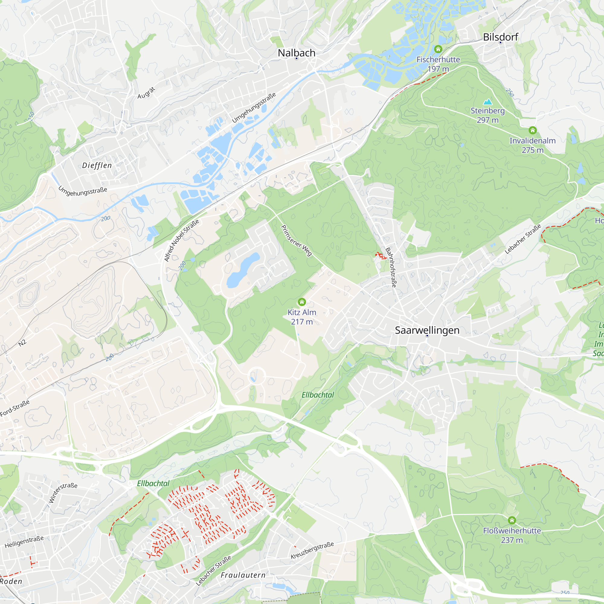 Kitz Alm map