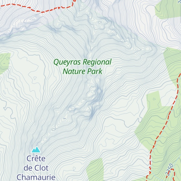 Map of Crête de Rasis