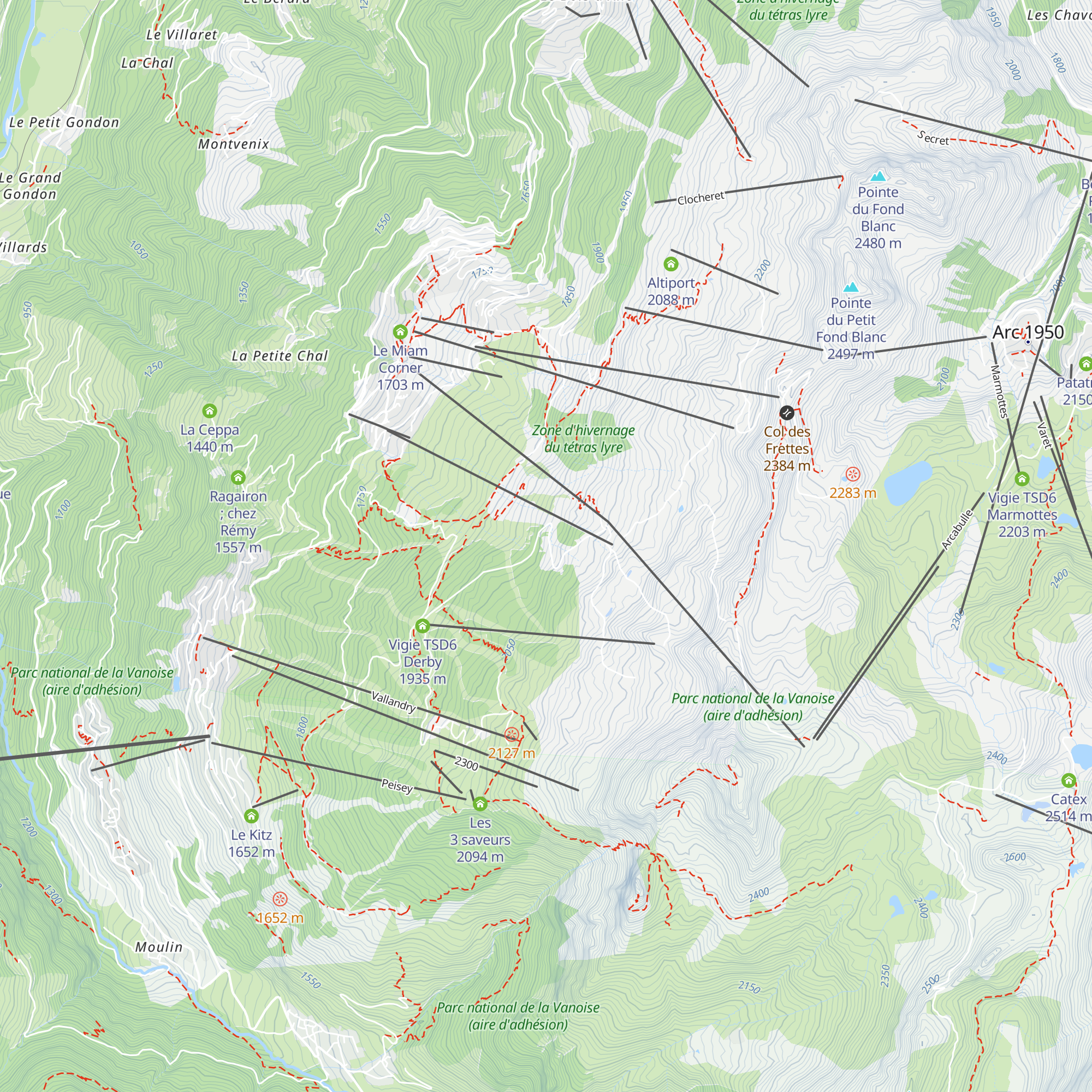 Blanche Murée map