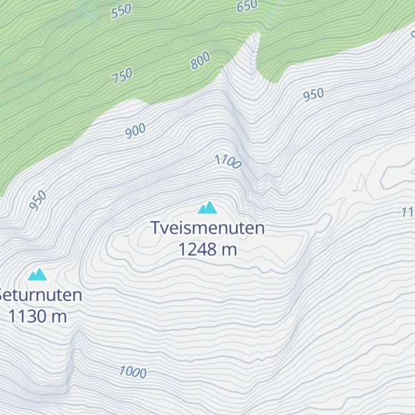 Map of Tveismenuten
