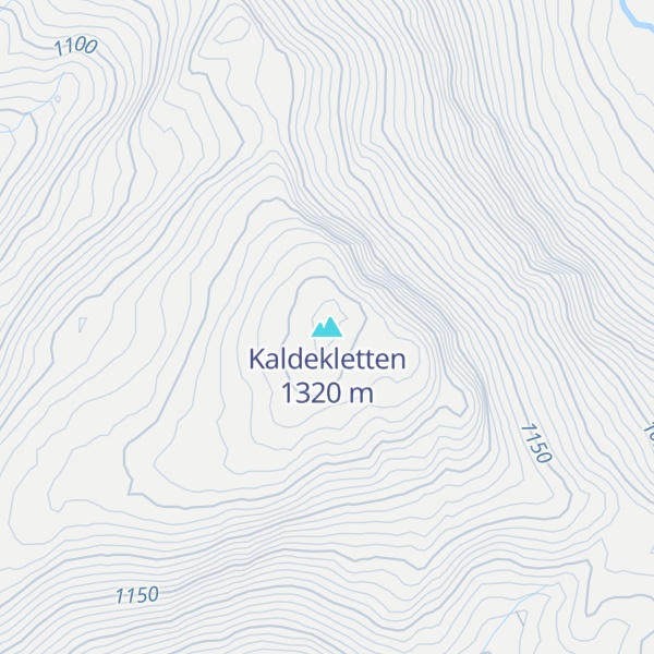 Map of Kaldekletten