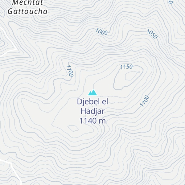 Map of Djebel el Hadjar