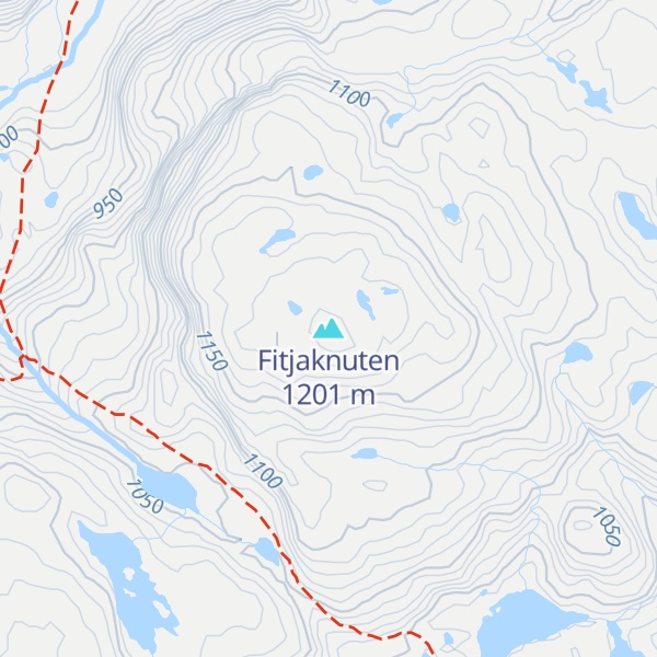 Map of Fitjaknuten