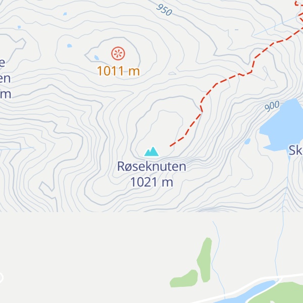 Map of Røseknuten