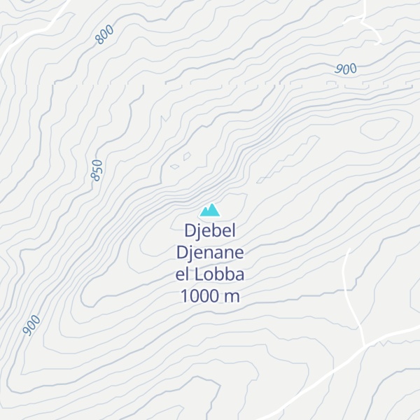 Map of Djebel Djenane el Lobba