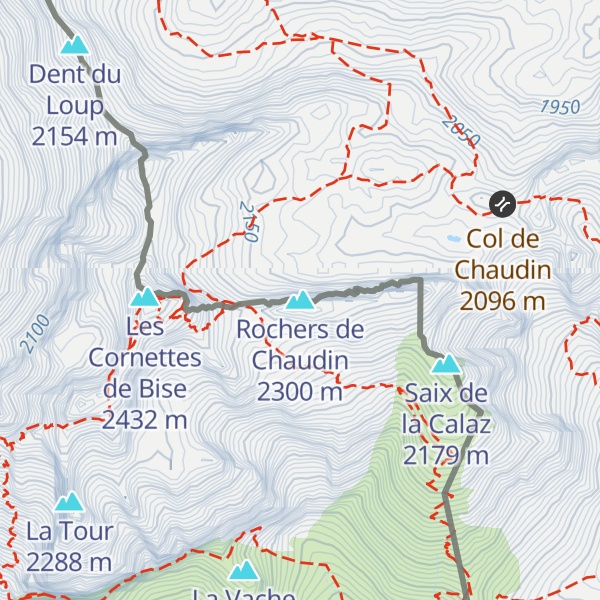 Map of Rochers de Chaudin