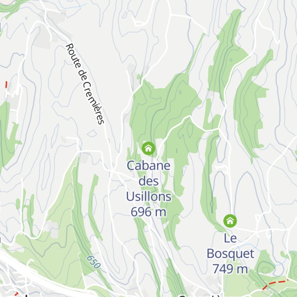 Map of Cabane des Usillons