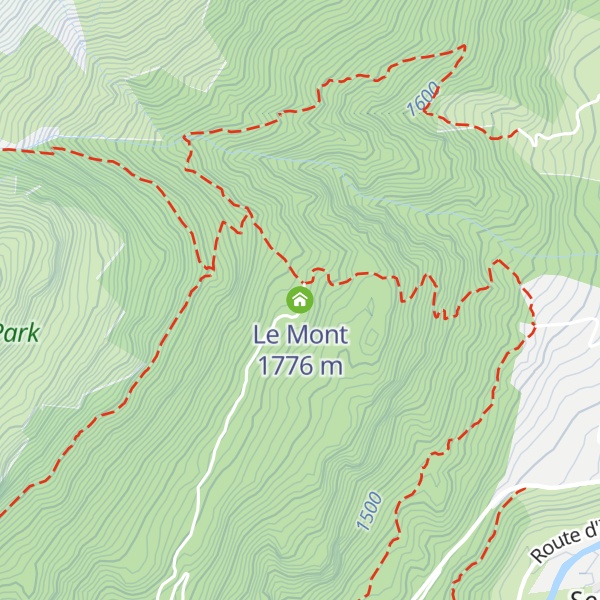 Map of Le Mont