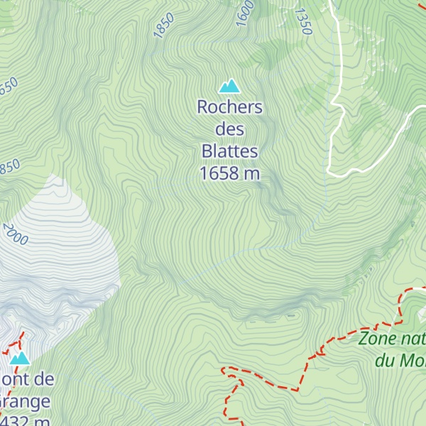 Map of Refuge de Trébentaz