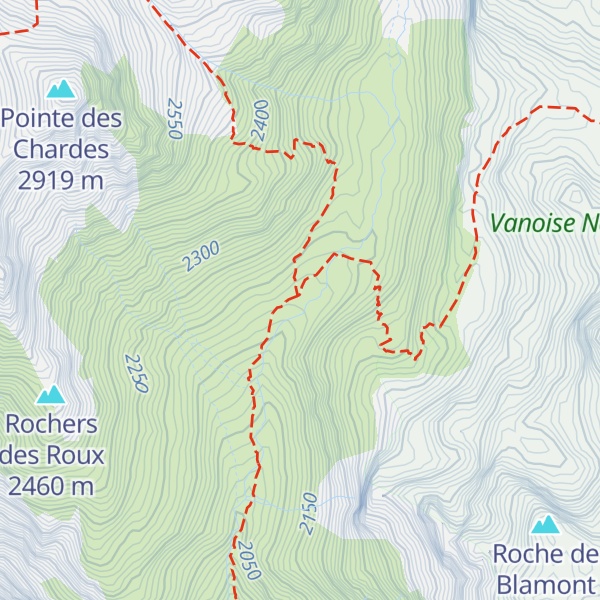 Map of Refuge de Plaisance