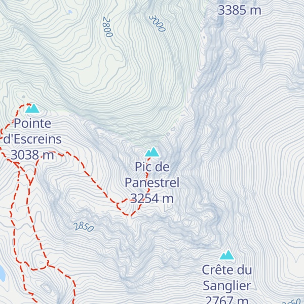 Map of Pic de Panestrel