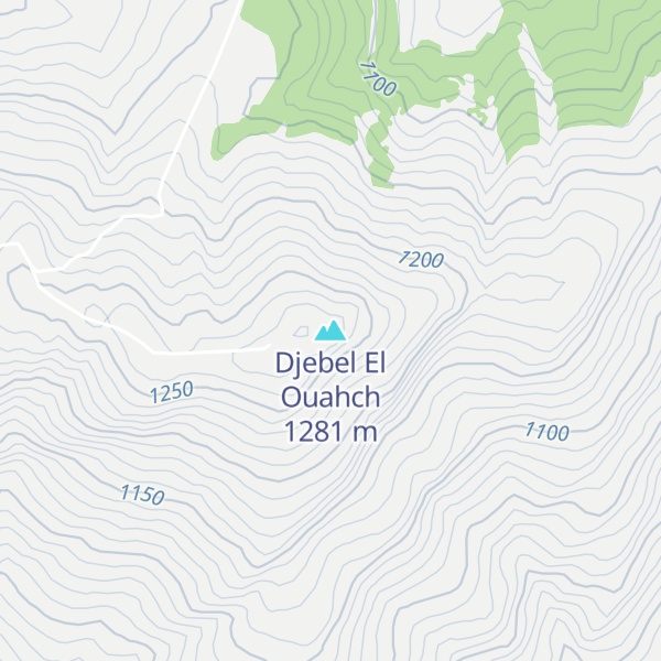 Map of Djebel El Ouahch