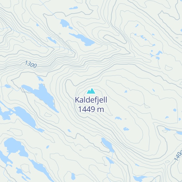 Map of Kaldefjell