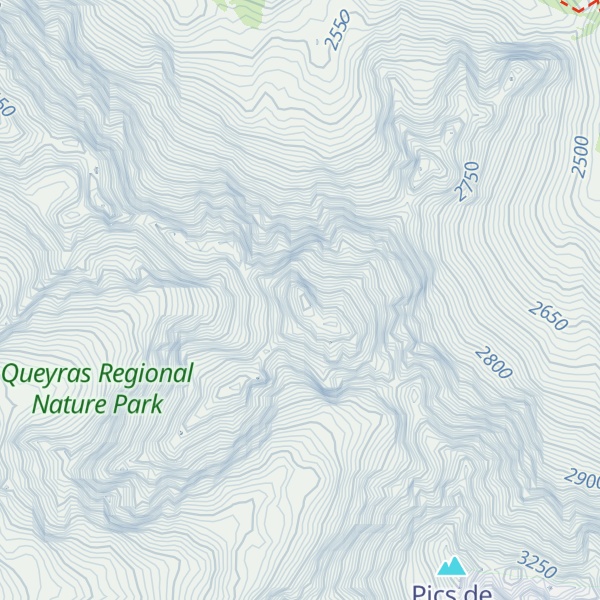 Map of Pic des Heuvières