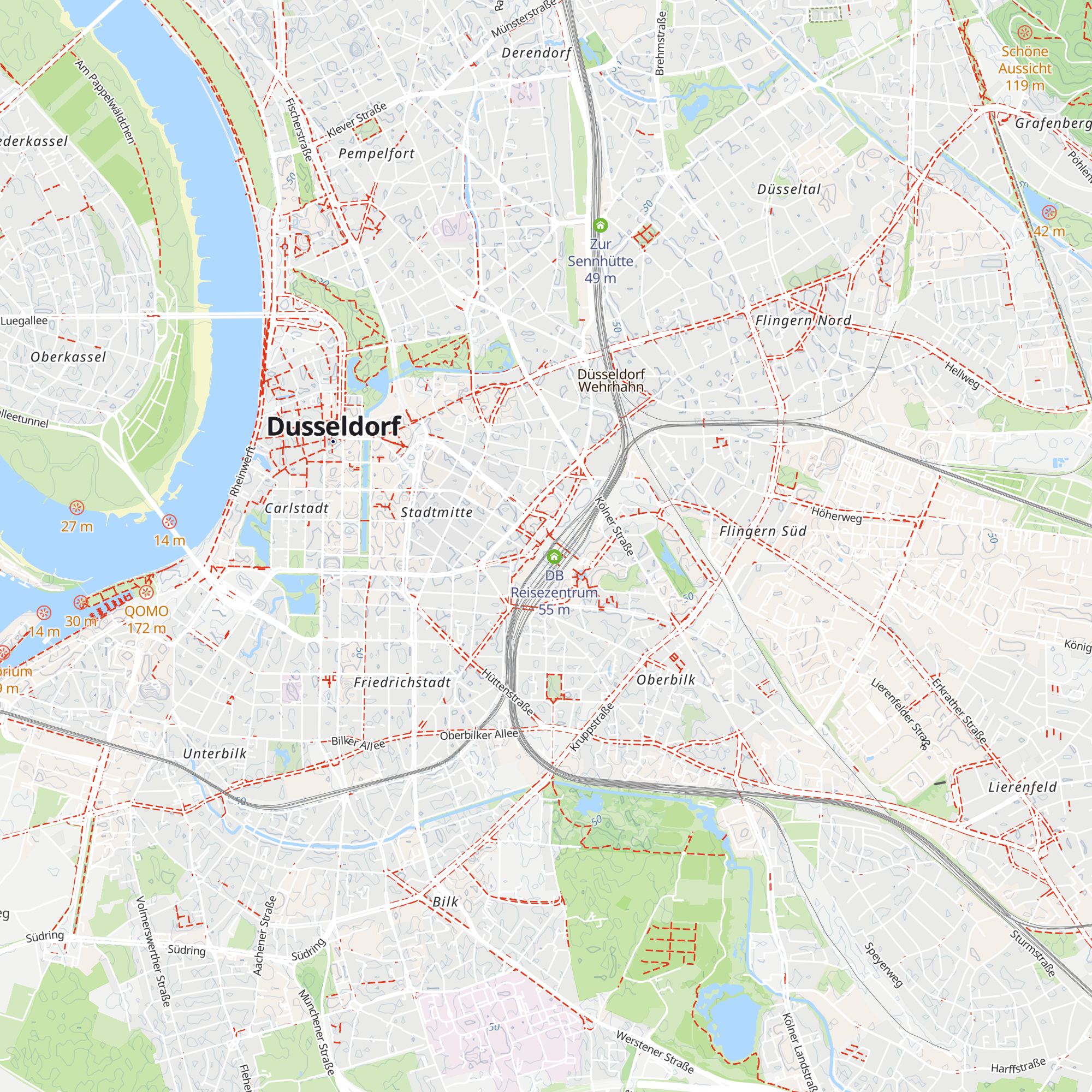 DB Service Point map