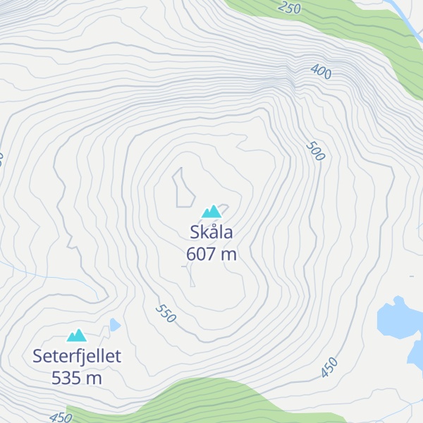 Map of Skåla