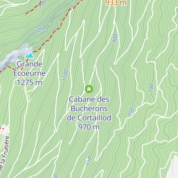 Map of Cabane des Bucherons de Cortaillod