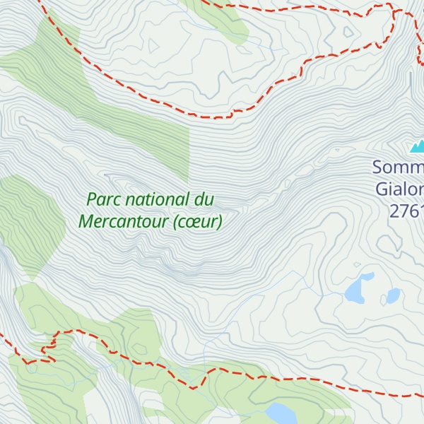 Map of Pointe du Génépi