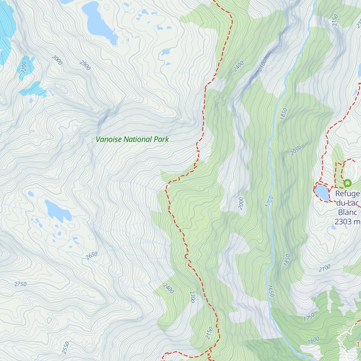Refuge de l'Arpont map
