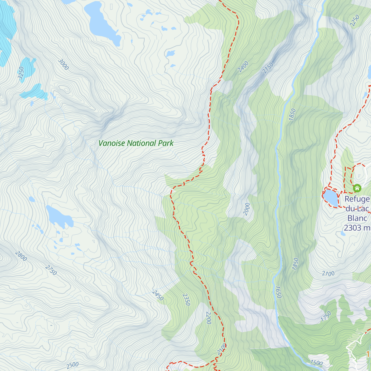 Refuge de l'Arpont map