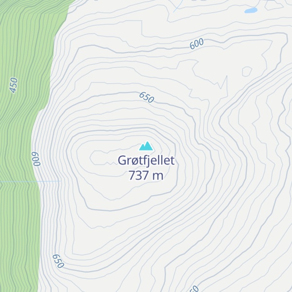 Map of Grøtfjellet