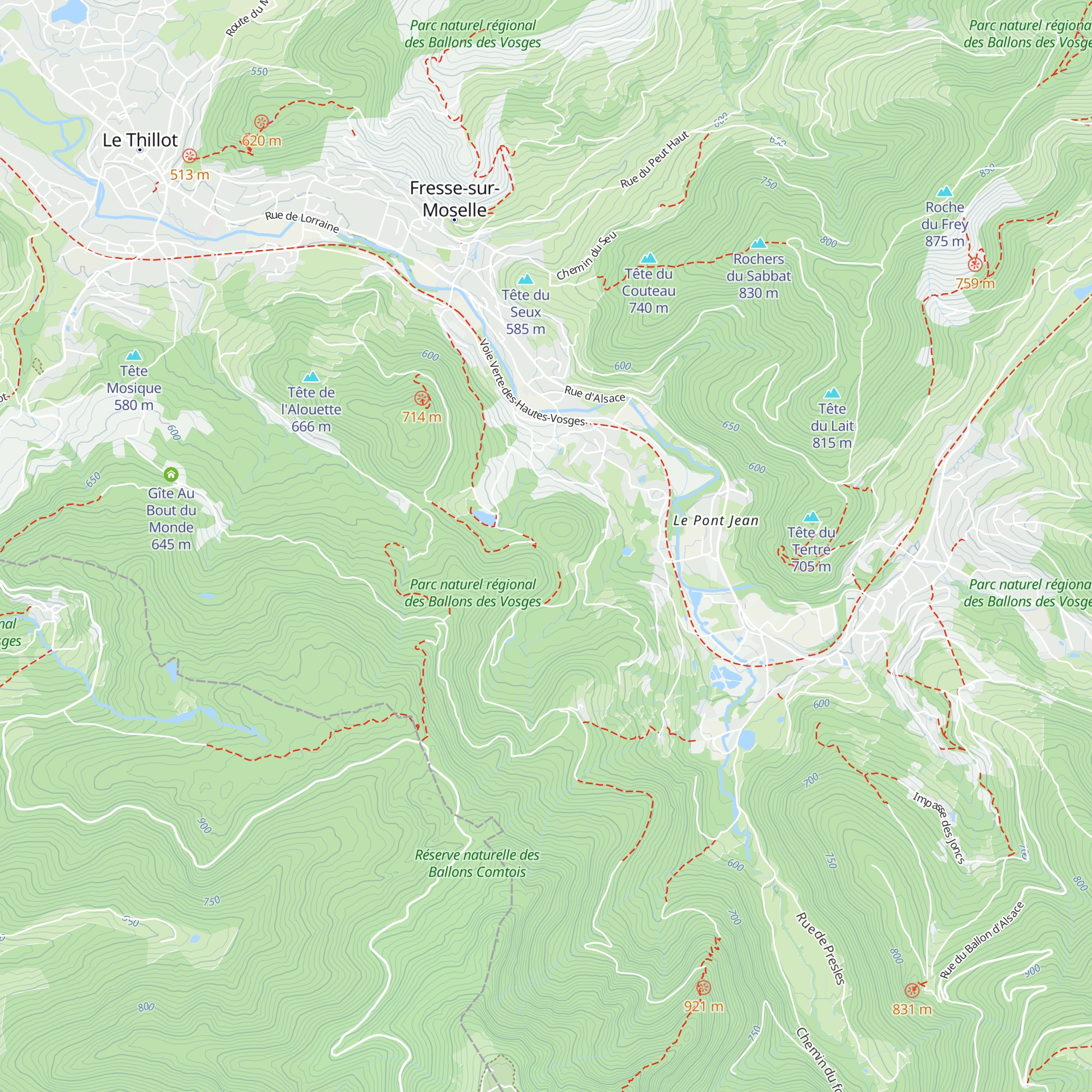 Chalet de la Vierge map