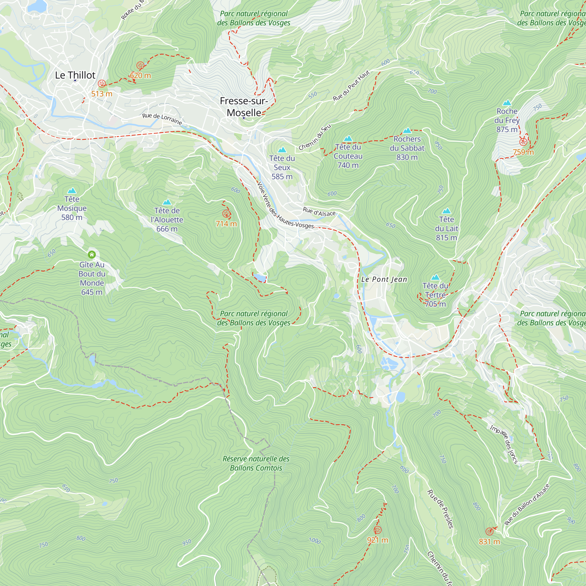 Chalet de la Vierge map