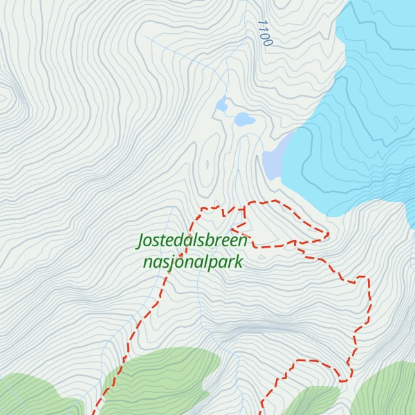 Map of Flatbrehytta