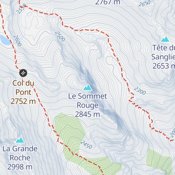 Map of Le Sommet Rouge