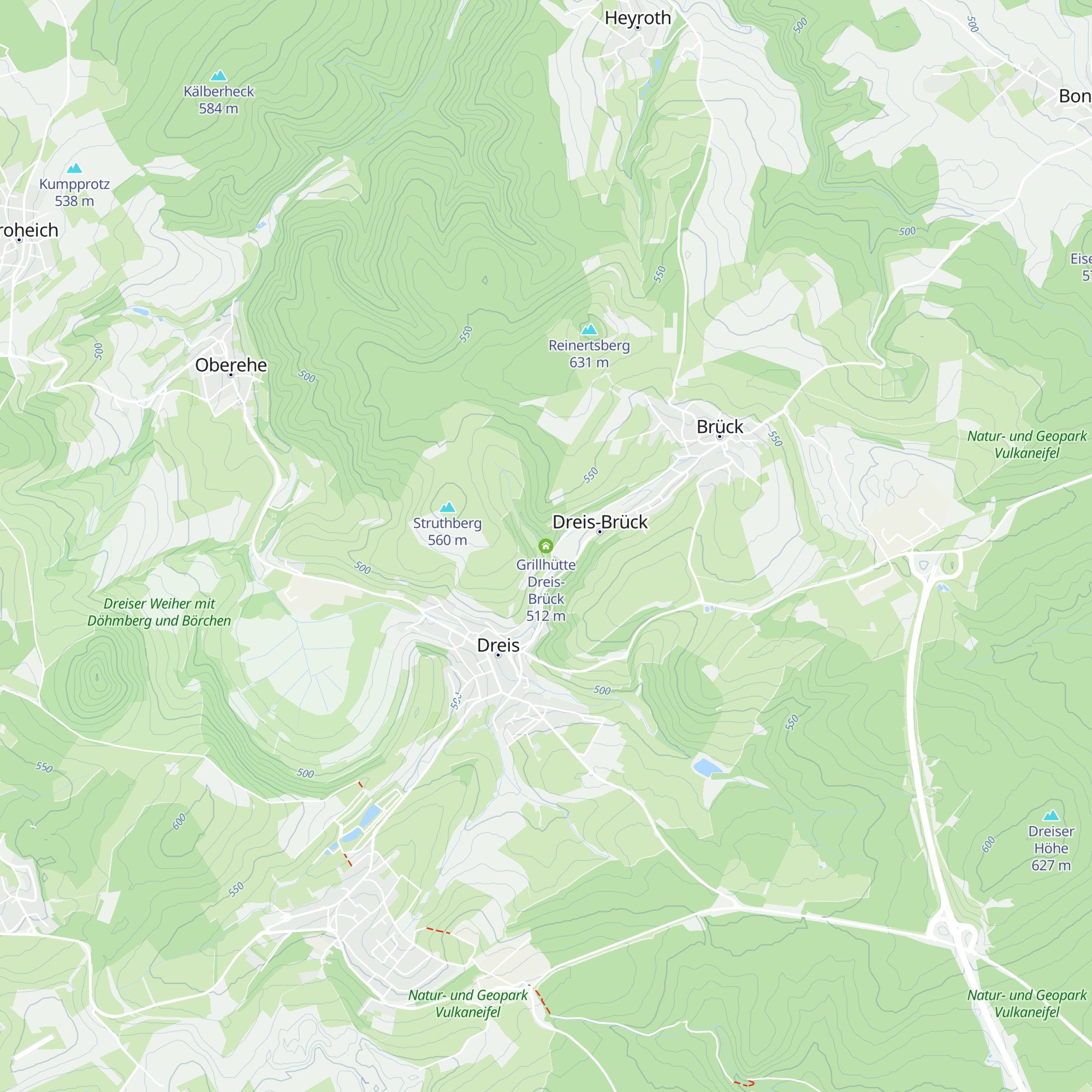 Grillhütte Dreis-Brück map