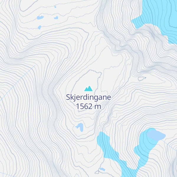 Map of Skjerdingane