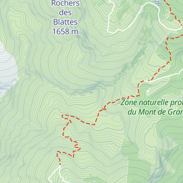 Map of Pointe des Mattes
