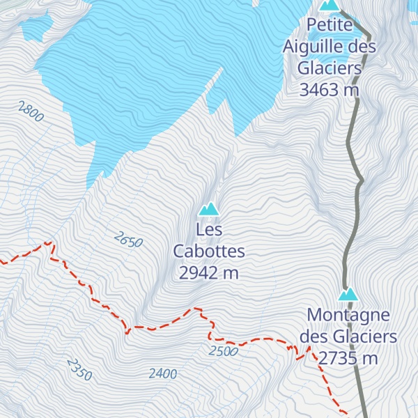 Map of Les Cabottes
