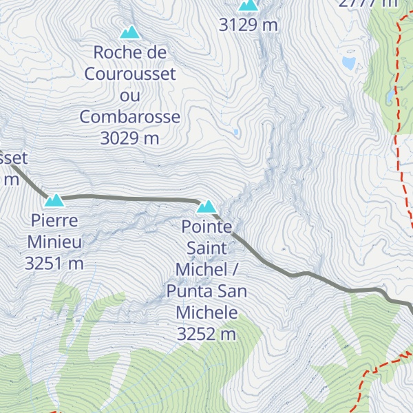 Map of Pointe Saint Michel / Punta San Michele