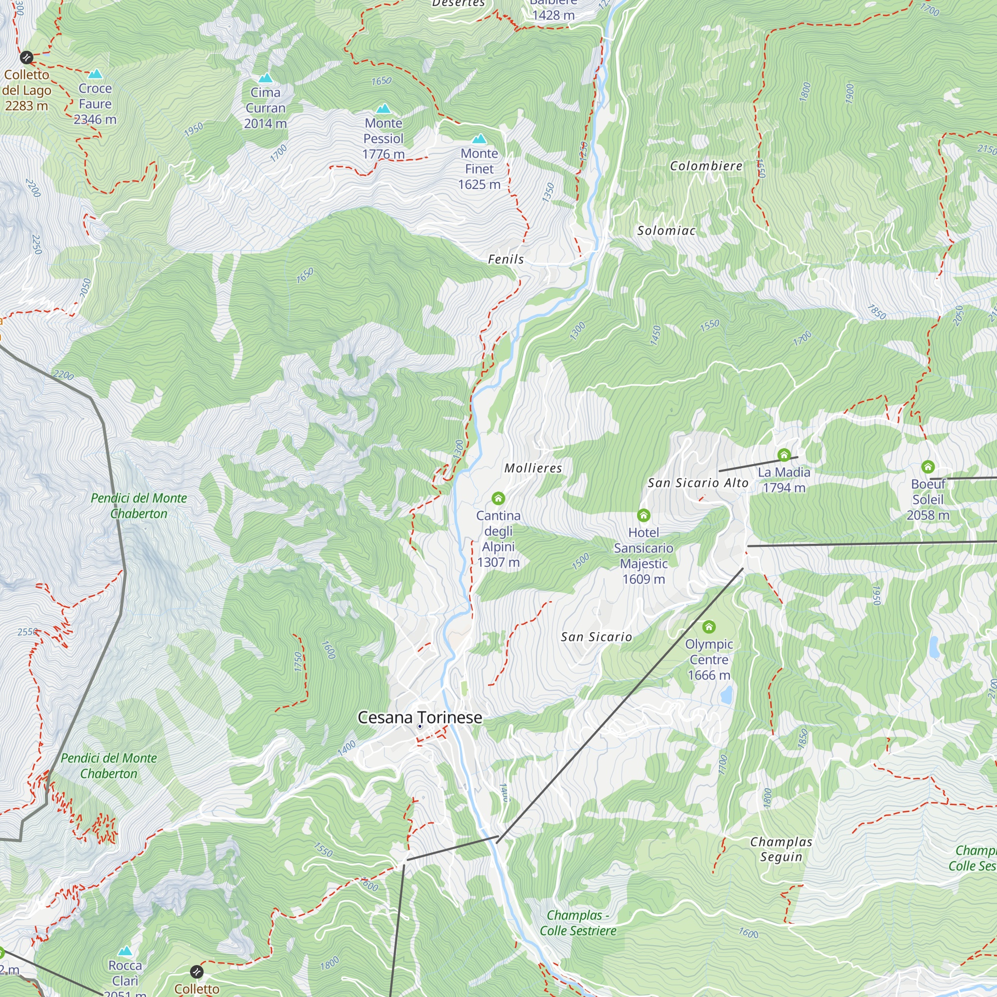 Cantina degli Alpini map