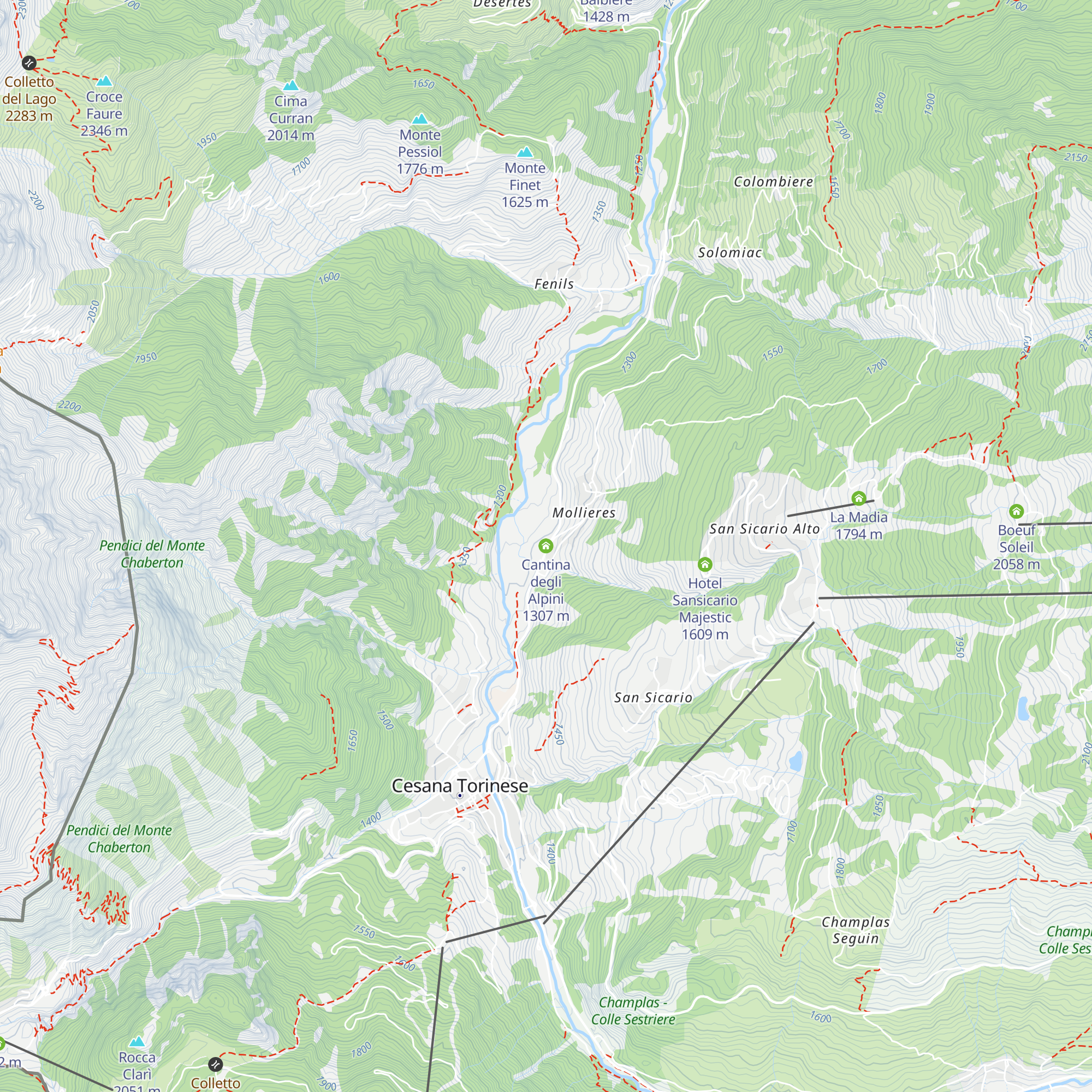 Cantina degli Alpini map