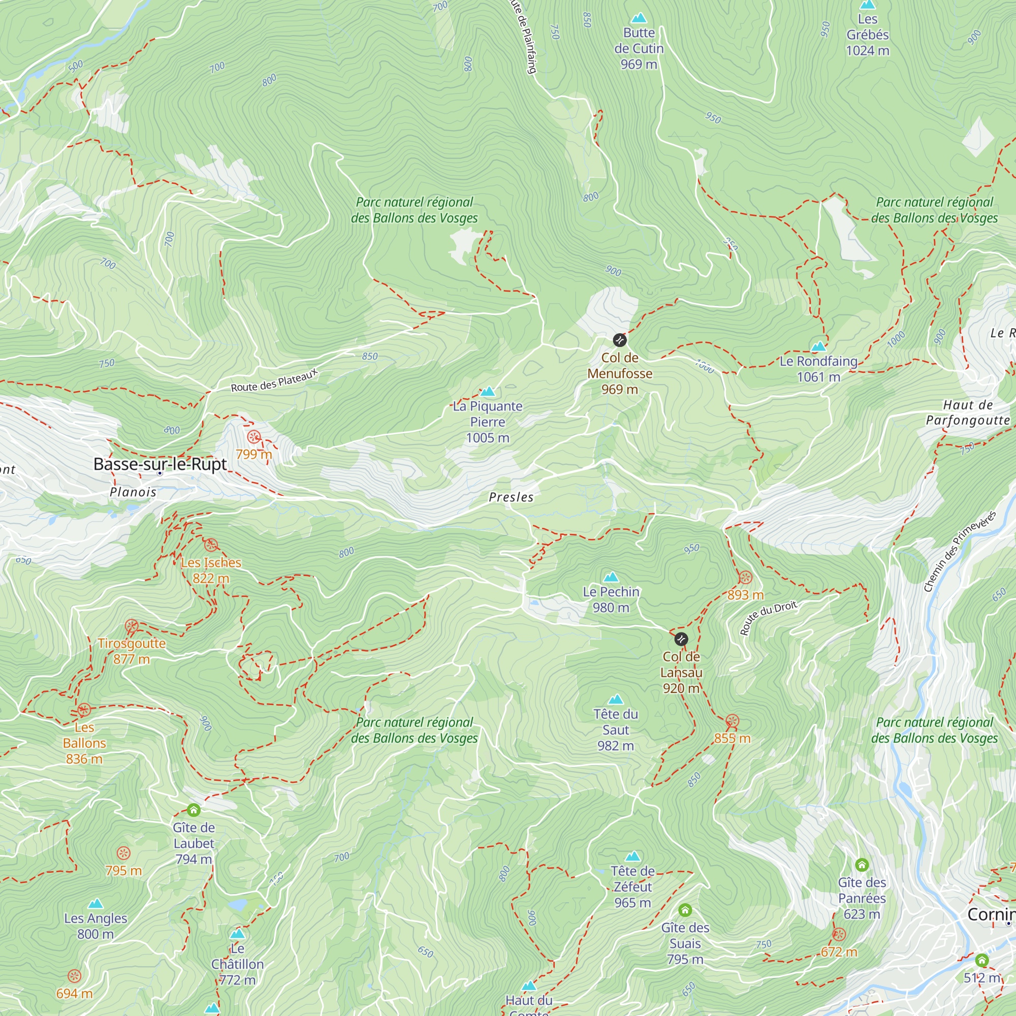 Gîte de Closfaing map