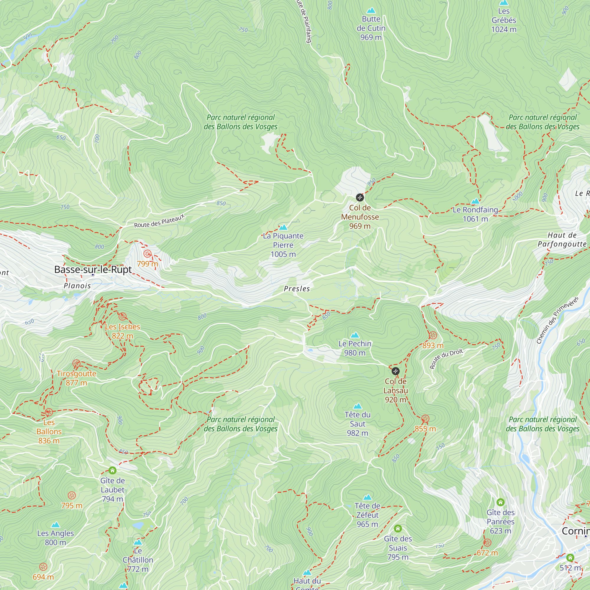 Gîte de Closfaing map