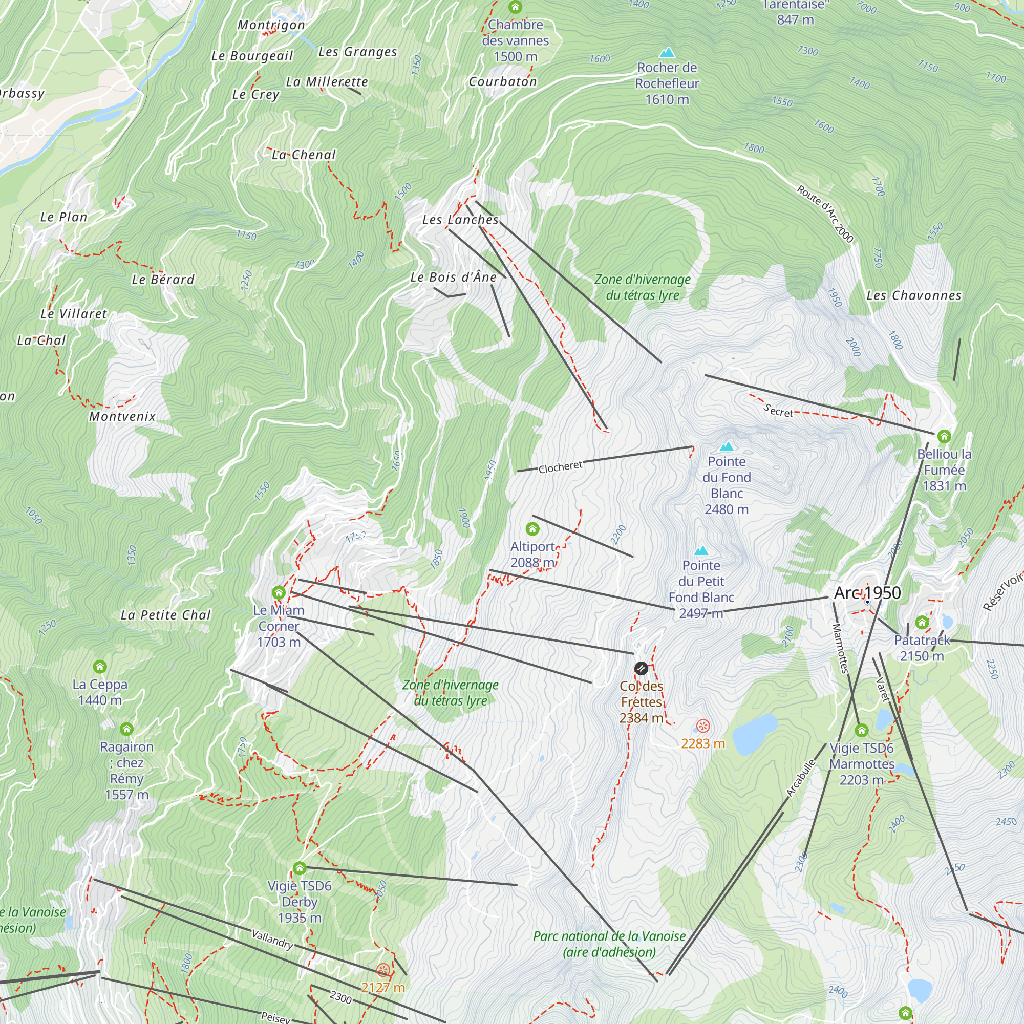 L'Arpette map