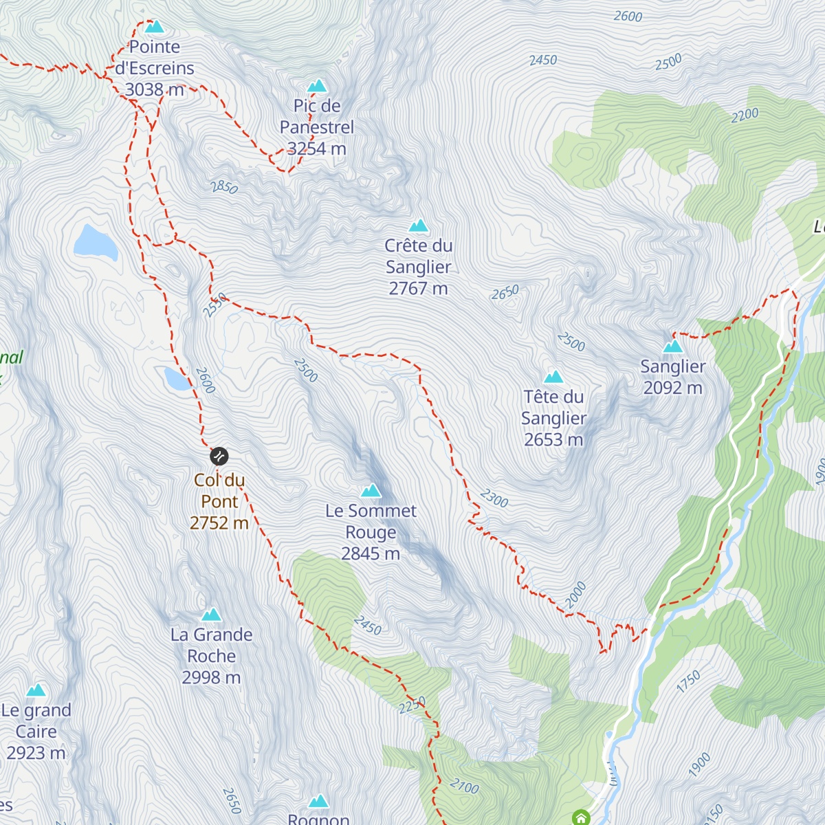 Cabanne des Houers map